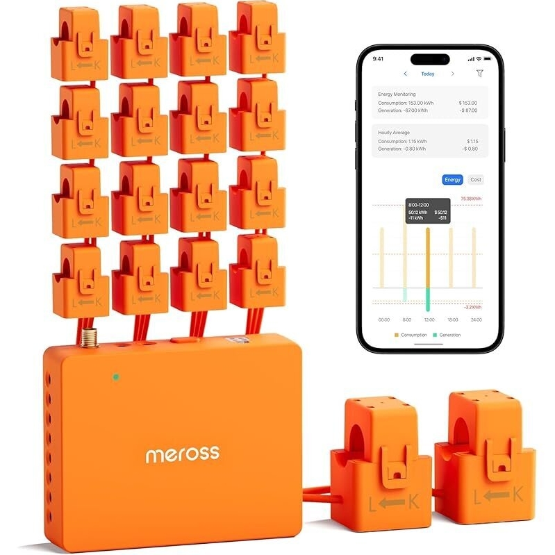 Meross Smart Energy Consumption Monitor with 18 Circuit Monitoring