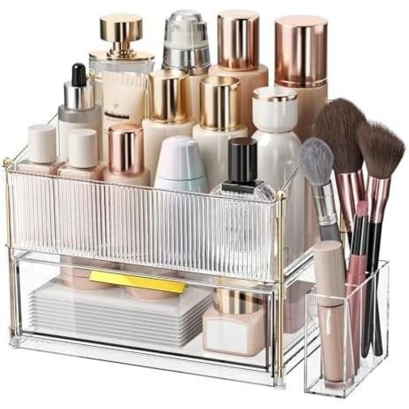 Maximize Your Vanity Space with This Multi-Layer Makeup Organizer
