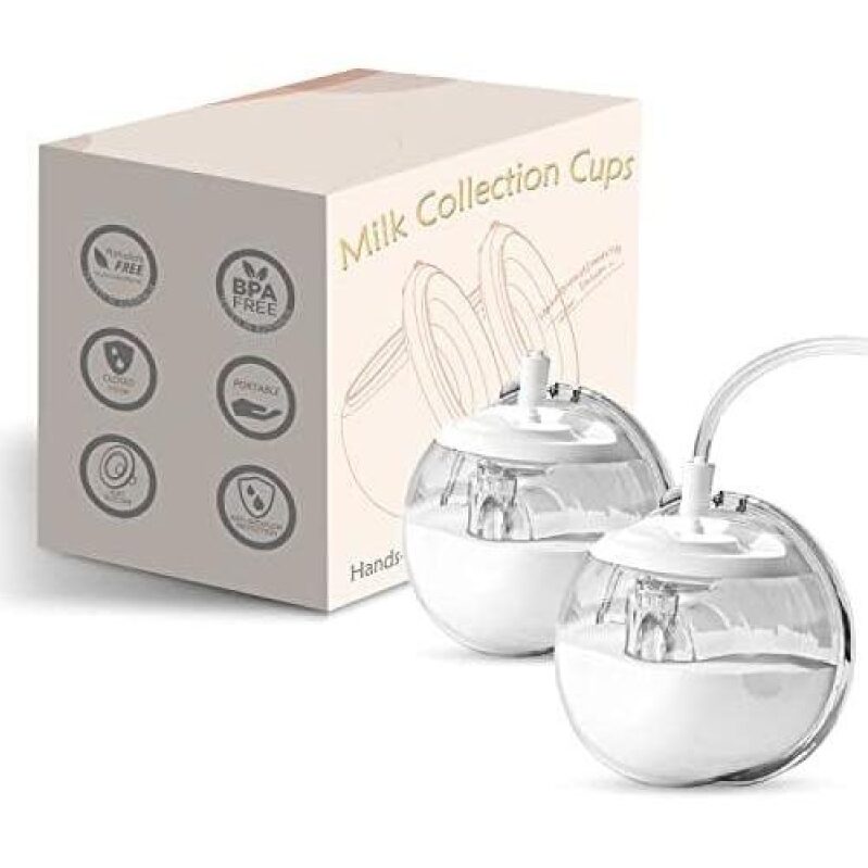 Hands Milk Collection Cups - 24mm Wearable Silicone Collection Cups, BPA Free