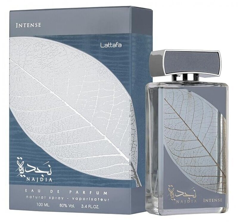 Lattafa Najdia Intense Eau de Parfum Spray for Men - Long-Lasting Fresh Marine Woody Fragrance