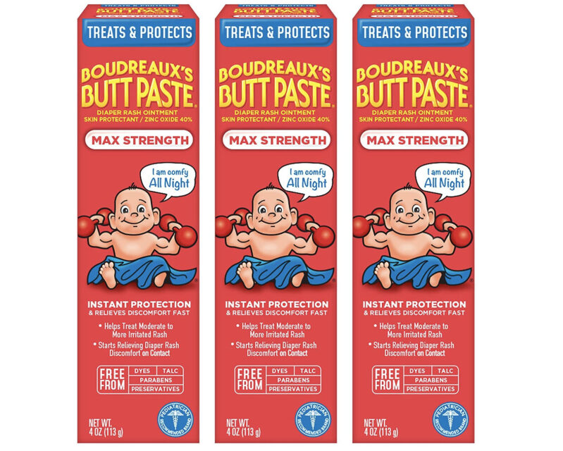 Boudreaux's Butt Paste for Diaper Rash - 3 Pack