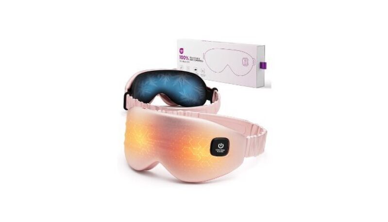 100% Silk Wireless Heated Eye Mask with Cooling - Perfect for Dry Eye Relief & Relaxation