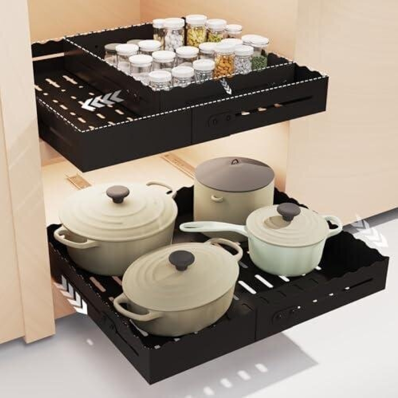 Maximize Your Kitchen Space with Our Adjustable Drawer Organizer