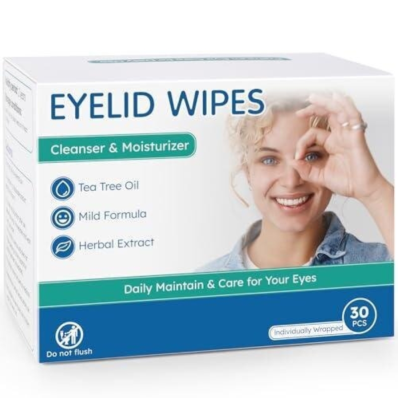 30 Eyelid Wipes 50% OFF - Daily Eye Care