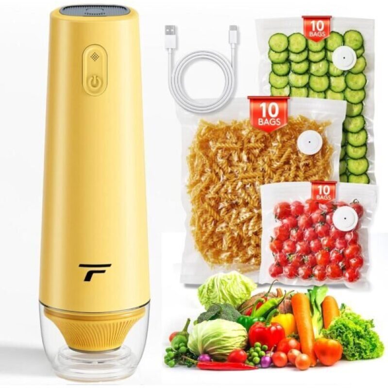 Compact Handheld Vacuum Sealer for Food Storage - Preserve Freshness