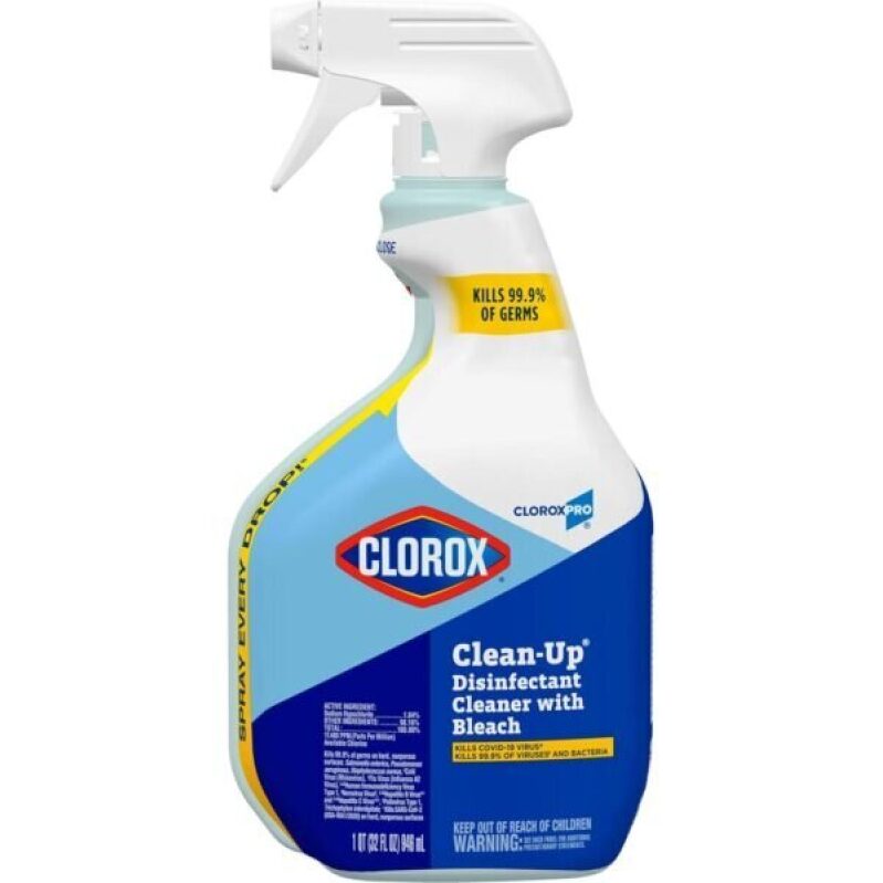CloroxPro Clean-Up Disinfectant Cleaner with Bleach Spray, 32 Ounces - 58% Off