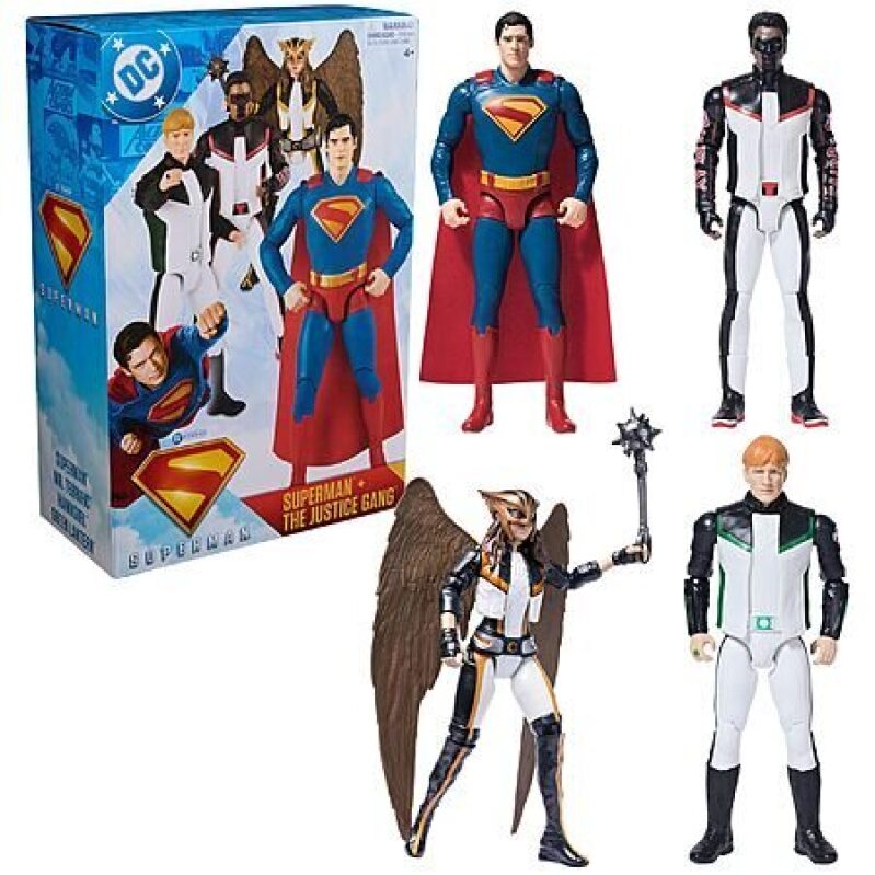 DC Comics 4-Pack Action Figures: Superman, Green Lantern, Hawkgirl & Mr. Terrific - Only $16.08