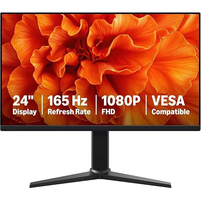 24 inch FHD 1080P 165Hz Gaming Monitor - Smooth Gameplay, Crystal Clear