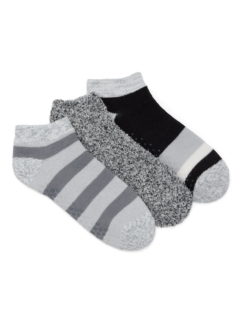 3-Pack Joyspun Women's Double Layer Low Cut Lounge Socks