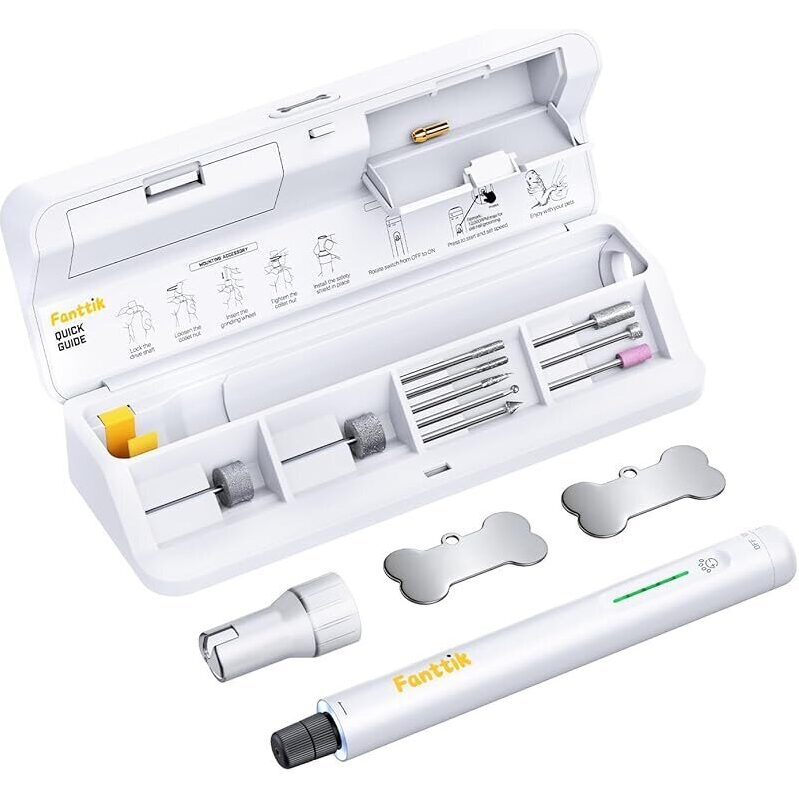 Quiet and Efficient Fanttik F2 Master Pet Dog Nail Grinder with LED Light