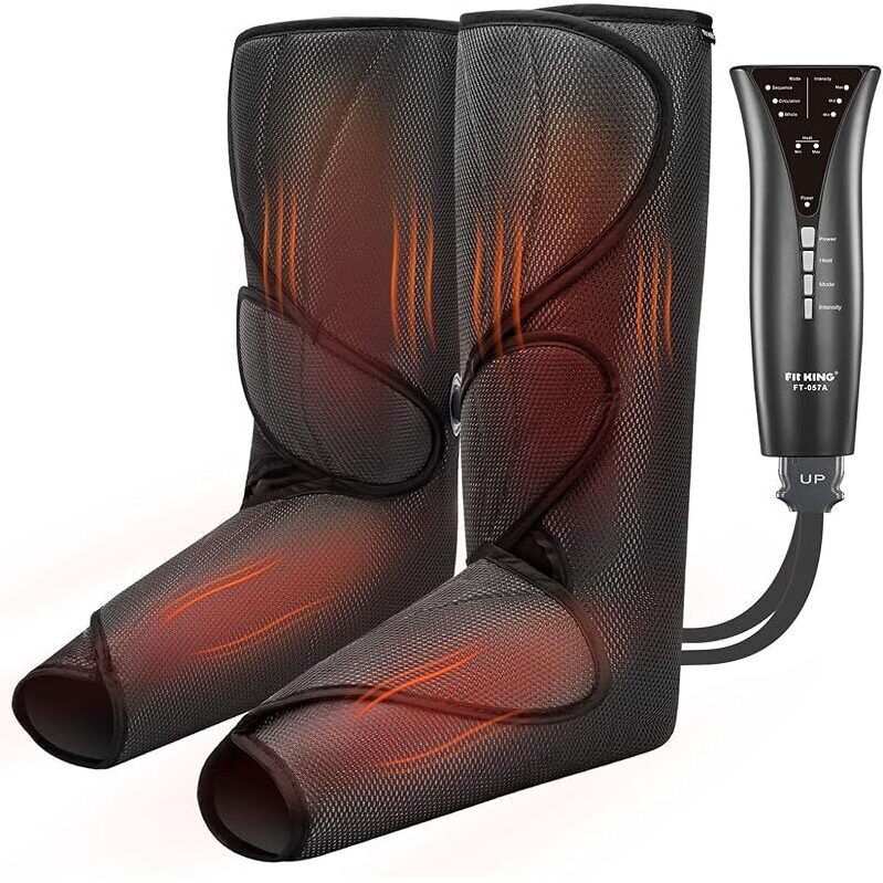 FIT KING Air Compression Leg and Foot Massager with Heat - Ultimate Relaxation