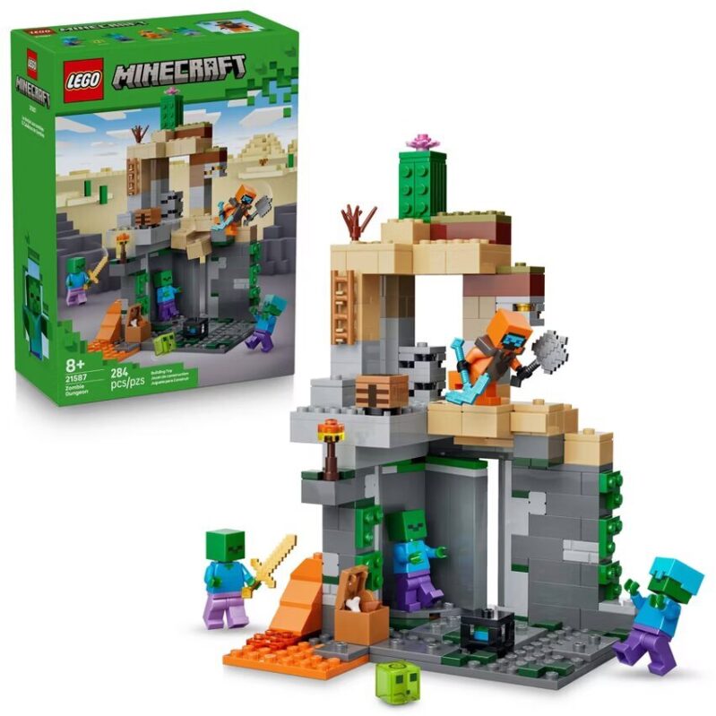 LEGO Minecraft Zombie Dungeon Building Toy for Ages 8+