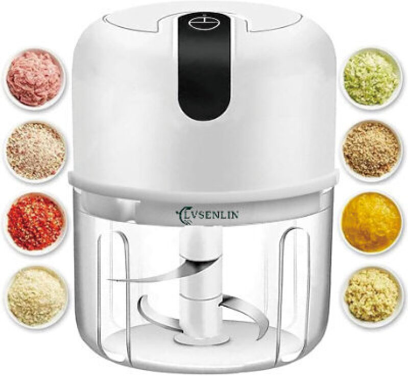 LVSENLIN Electric Mincer - Efficient and Compact 250ml Kitchen Gadget