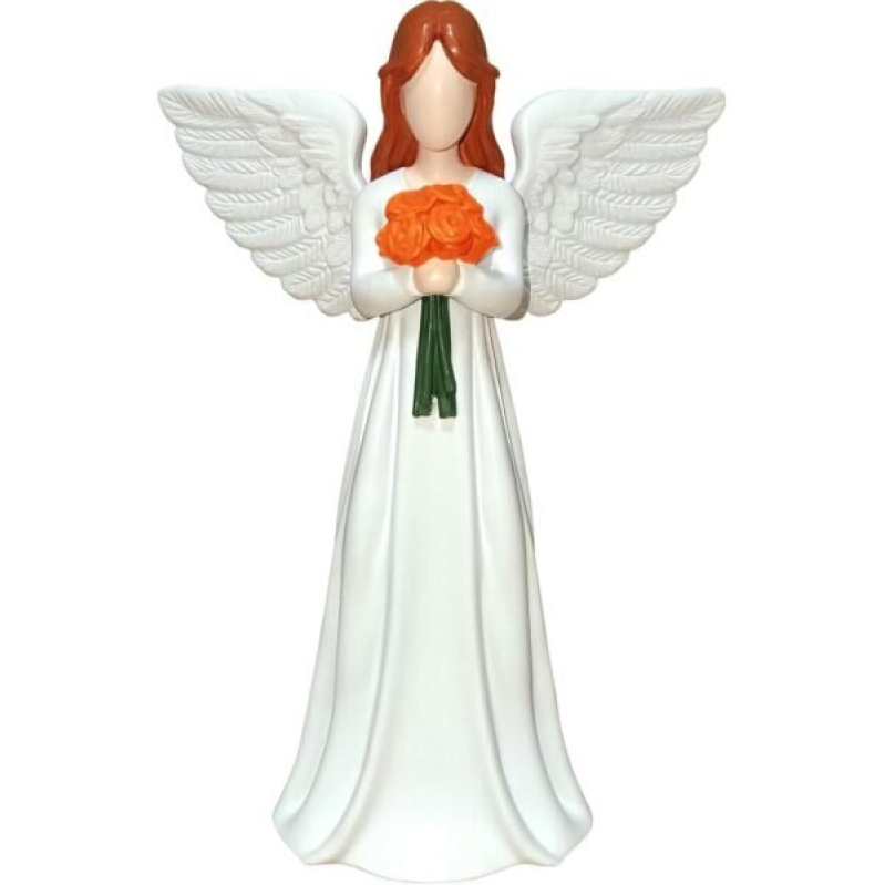 Guardian Angel Figurine with Flowers - Perfect Mother's Day Gift
