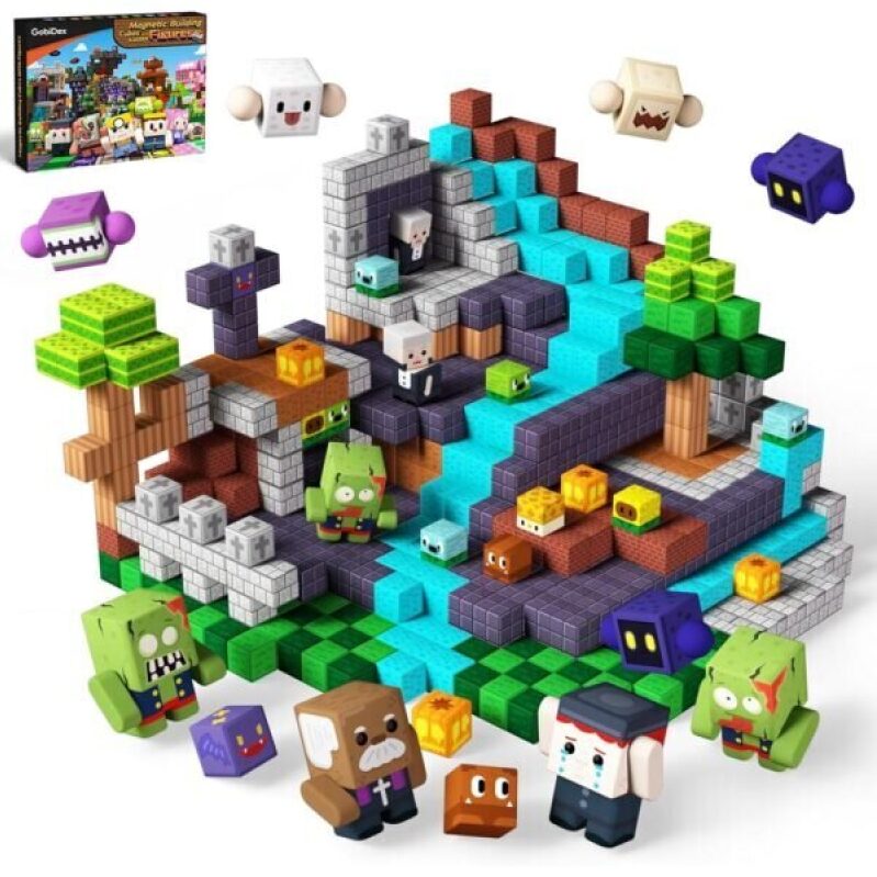 GobDex 108PCS Magnetic Building Blocks & Figure Team Set - 40% OFF