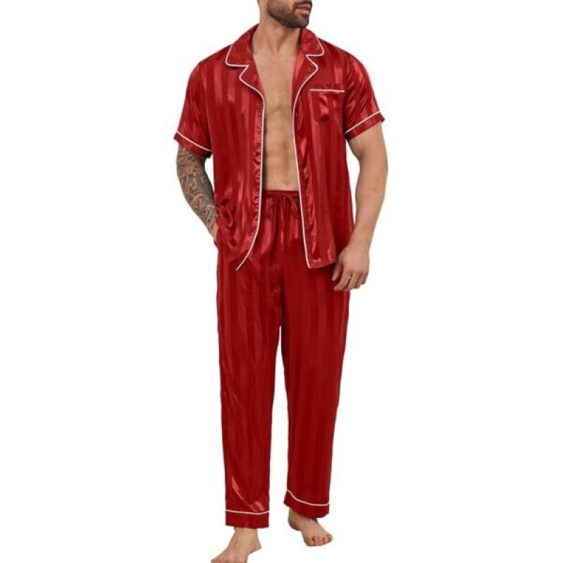 Elevate Your Sleepwear with DEARCASE Satin Silk Pajamas - 61% Off
