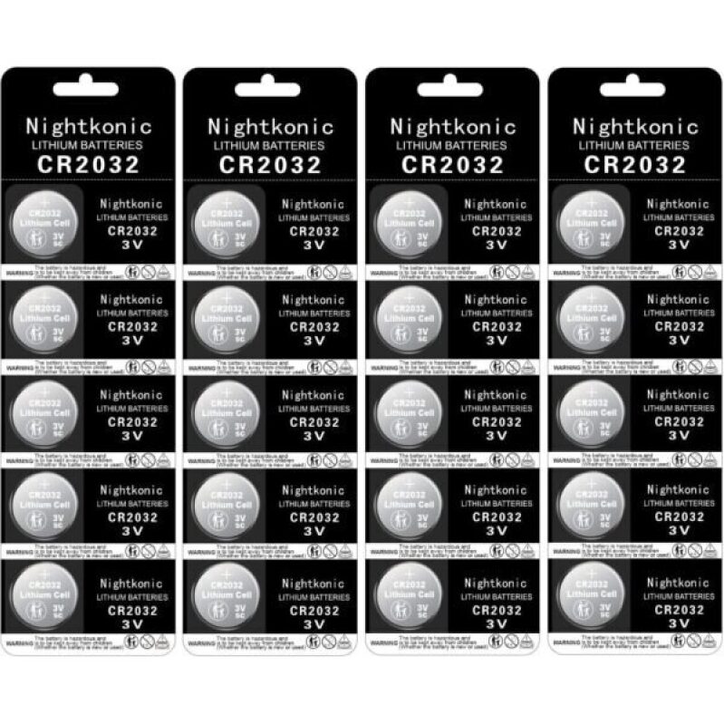 High-Quality Nightkonic CR2032 Lithium Batteries - 3V, 5-Pack