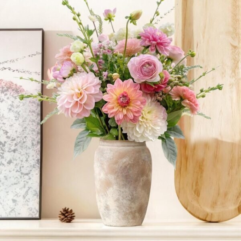 Rural Ceramic Vase: 8.2 Inch Terracotta Country Vase - 55% Off