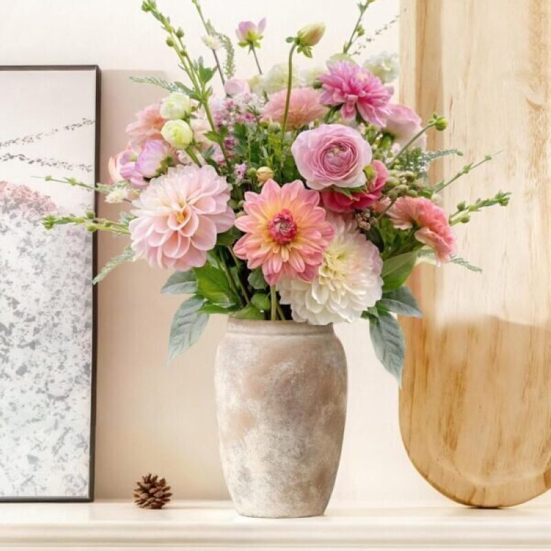 Rural Ceramic Vase: 8.2 Inch Terracotta Country Vase - 55% Off