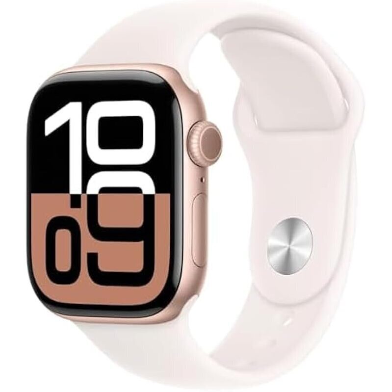 Apple Watch Series 10 GPS 42mm Case w/Sport Band Refurb - Upgraded Health Features