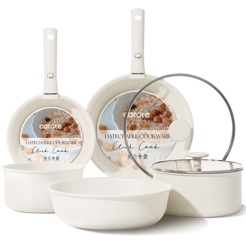 Carote 13 Pcs Nonstick Cookware Sets, Pots and Pans