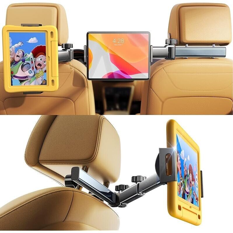 3-in-1 Tablet Car Seat Holder Mount for Toddlers - Keeps Kids Entertained