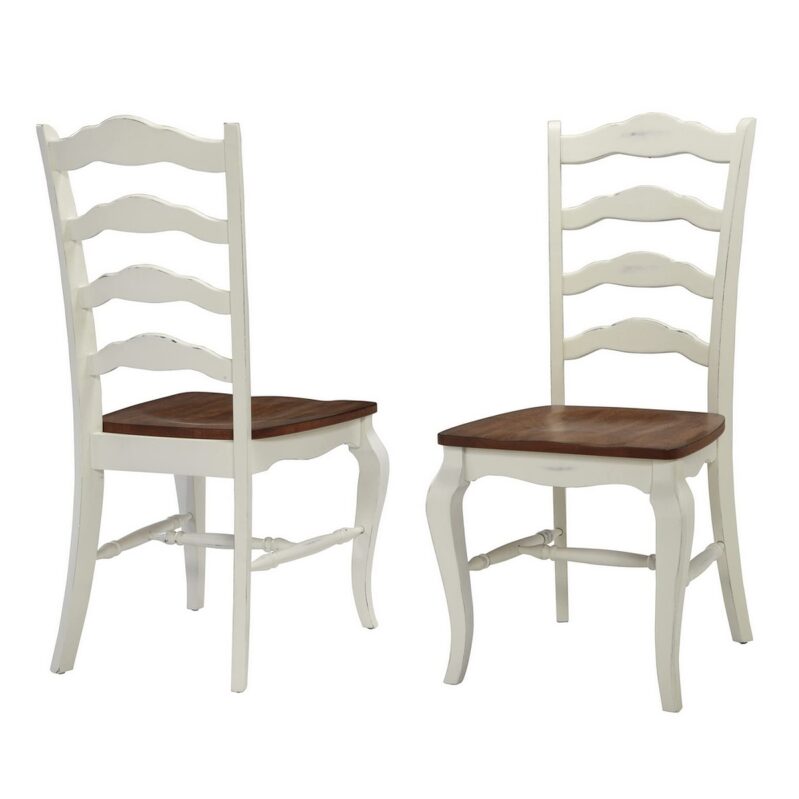 Homestyles French Countryside Off-White Dining Chairs, Set of 2