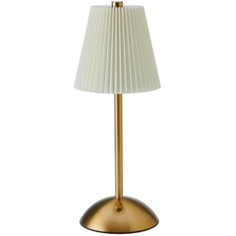 Elegant 11.6-Inch Gold Rechargeable LED Table Lamp - Perfect for Home Decor