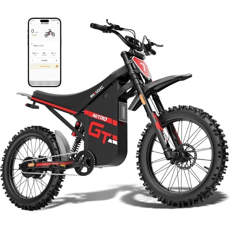 Rixoc GT19 Electric Dirt Bike - 3000W Off-Road Power