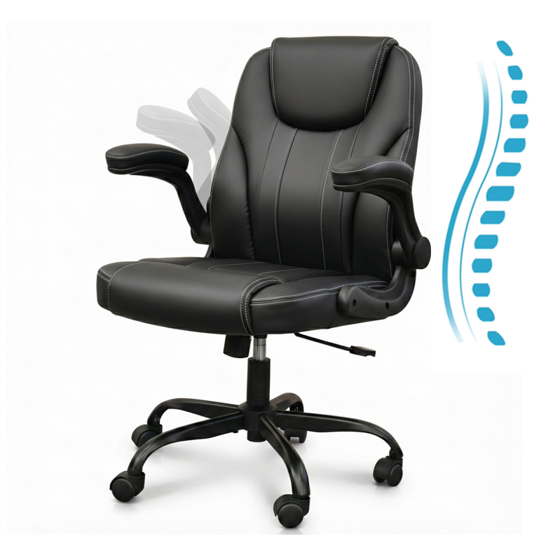 Pinmoco Ergonomic Leather High Back Office Chair - Ultimate Comfort