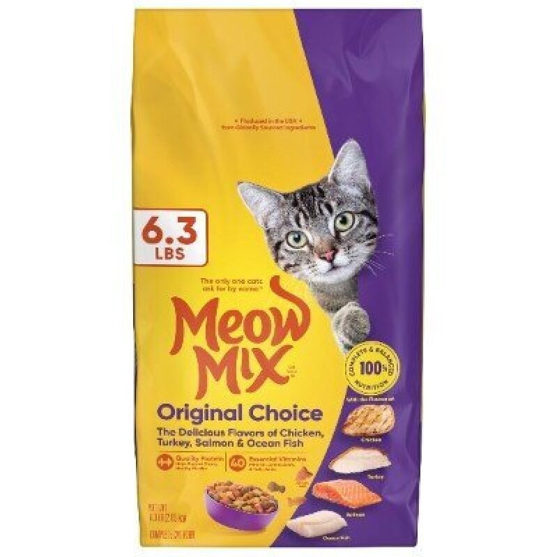 Premium Meow Mix Original Choice Cat Food - 6.3 lbs