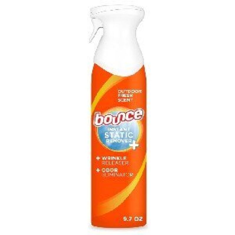 Bounce Triple Action Anti-Static Spray - Odor Eliminator, Wrinkle Releaser, Instant Static Remover