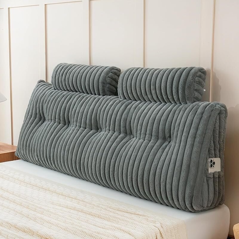 YOUR MOON Large Wedge Headboard Pillow Queen - Ultimate Comfort for Smart Sleepers