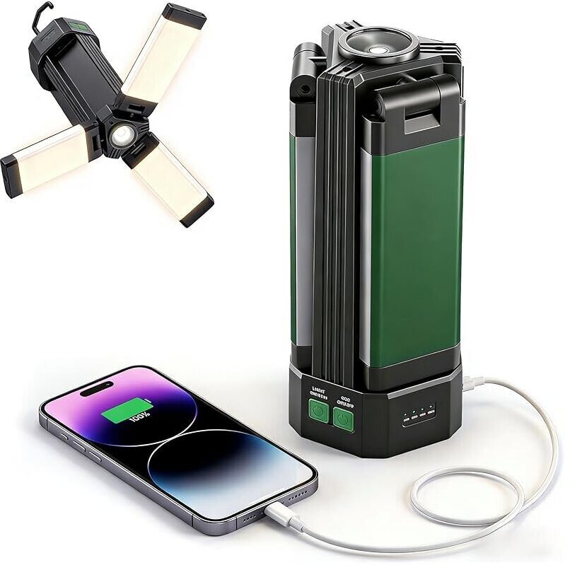 Nickluc 2200lm 10400mAh 5-Mode Portable Work Light & Lantern