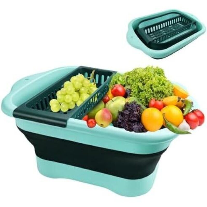 3-Gallon Collapsible Vegetable Washing Basin - 50% OFF