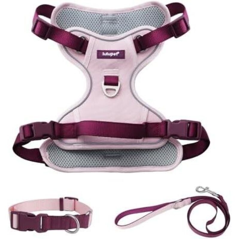 Kupeer Pink Dog Leash Harness - 50% OFF
