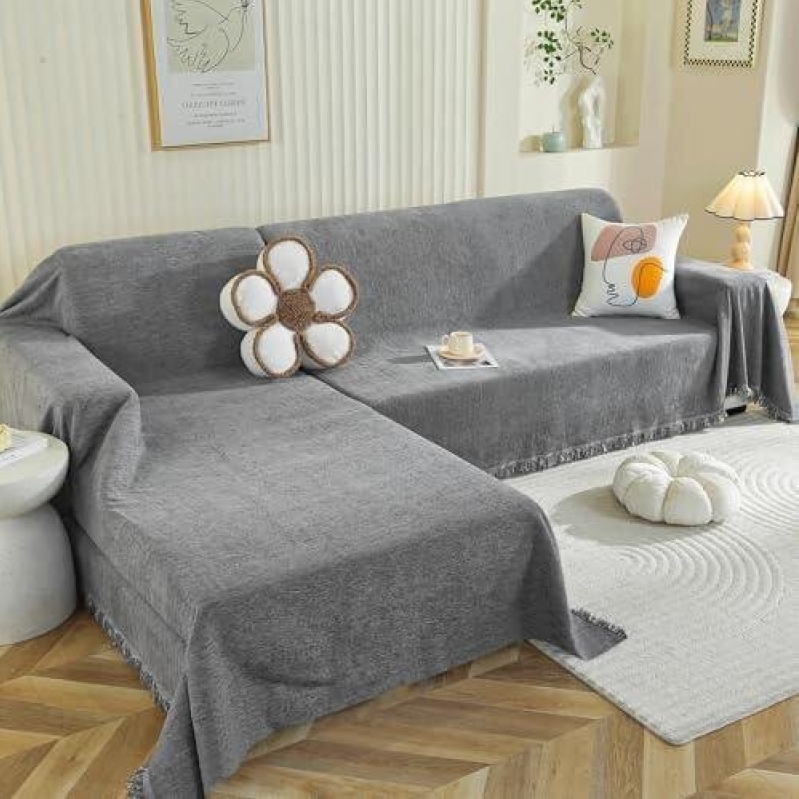 L-Shaped 2-Piece Sofa Cover 51% OFF