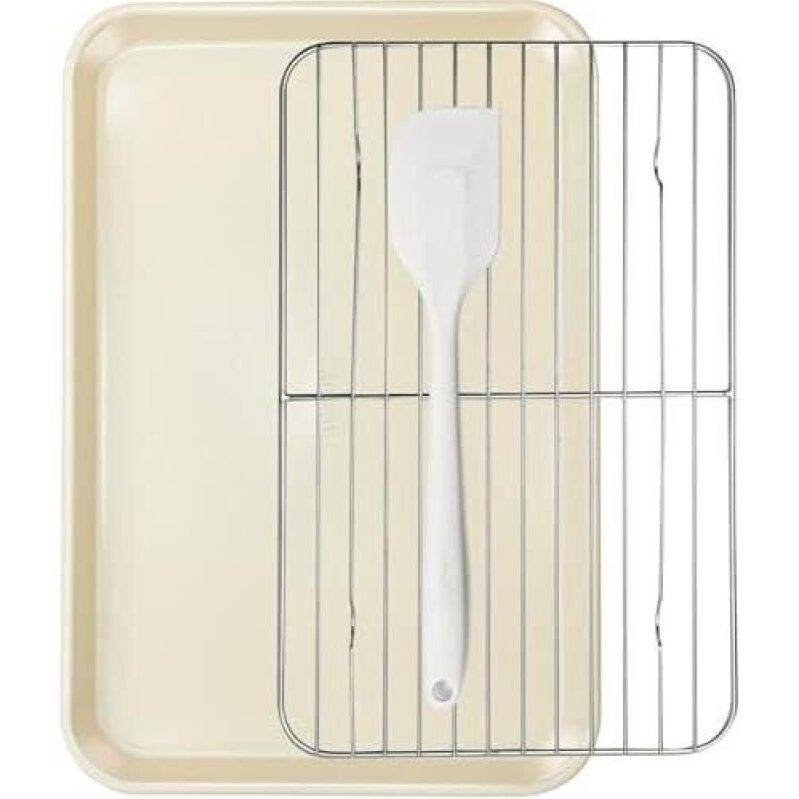 Seven-Piece Heavy-Duty Carbon Steel Bakeware Set with Cooling Rack - 50% Discount