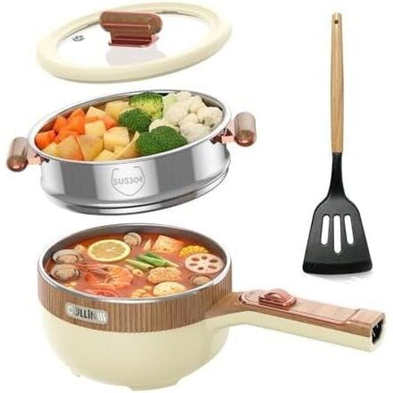Portable Adjustable Power Multi-Function Electric Pot - 1.5L - 55% OFF