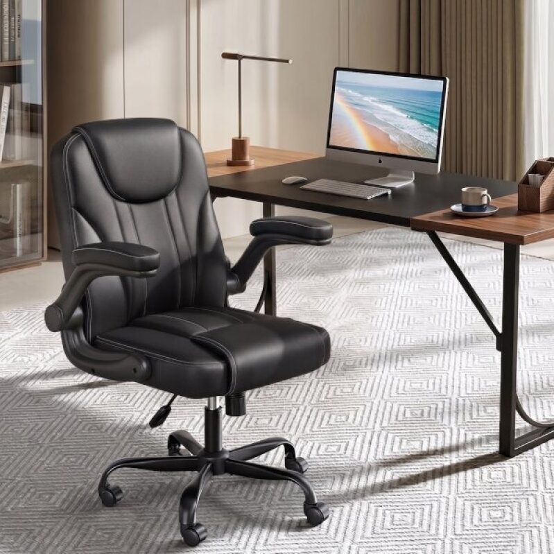Pinmoco Ergonomic PU Leather Office Chair - Save $25 at Walmart