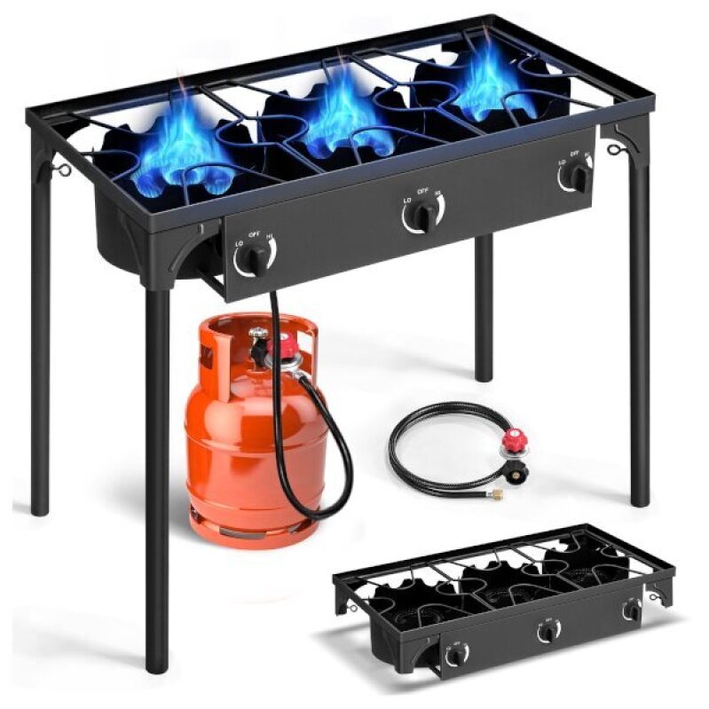 Klaxon 3-Burner Gas Propane Cooker - Perfect for Outdoor Picnics