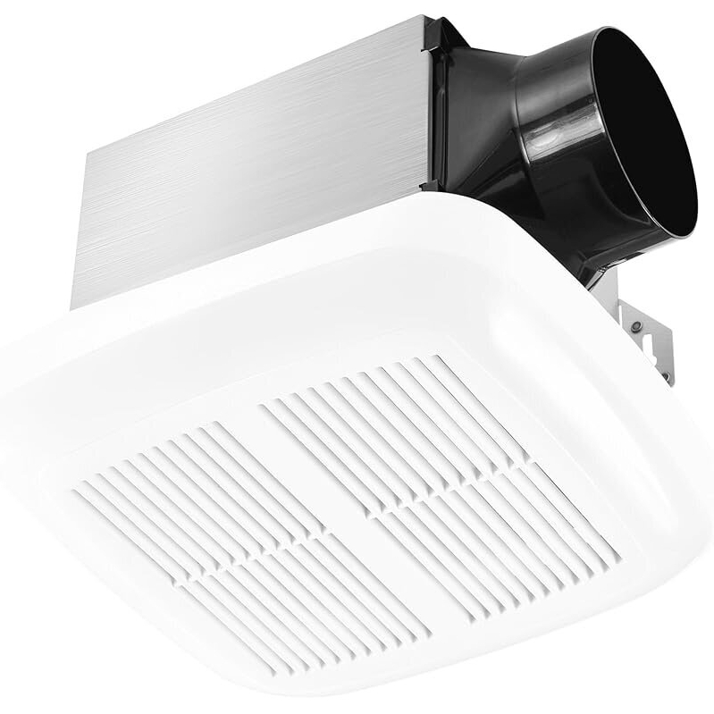 Quiet and Powerful 4 Inch Bathroom Exhaust Fan with Light