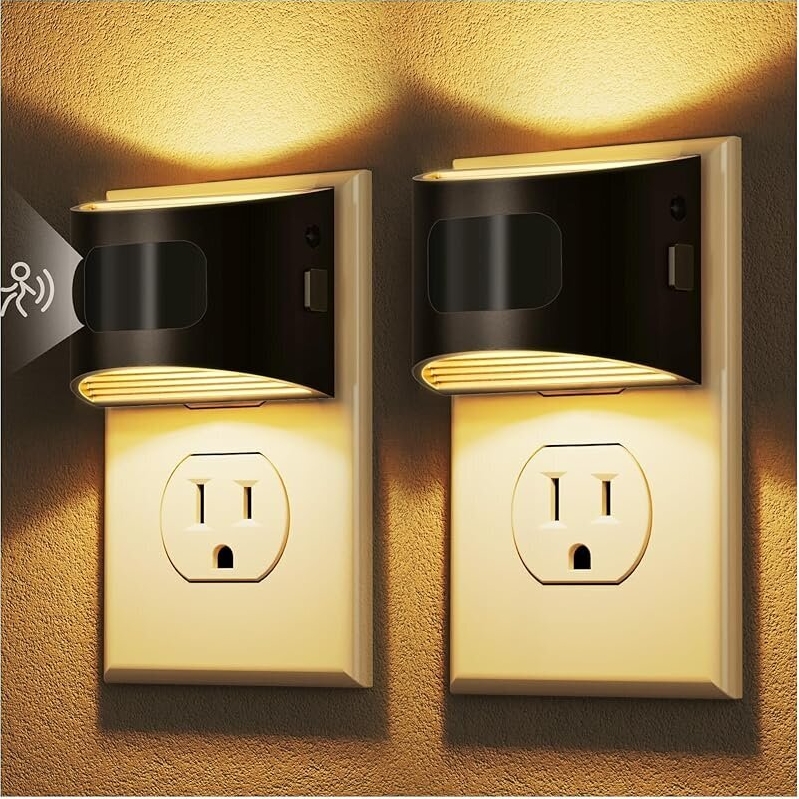 Smart Plug-in Motion Sensor LED Night Light - 2-Pack