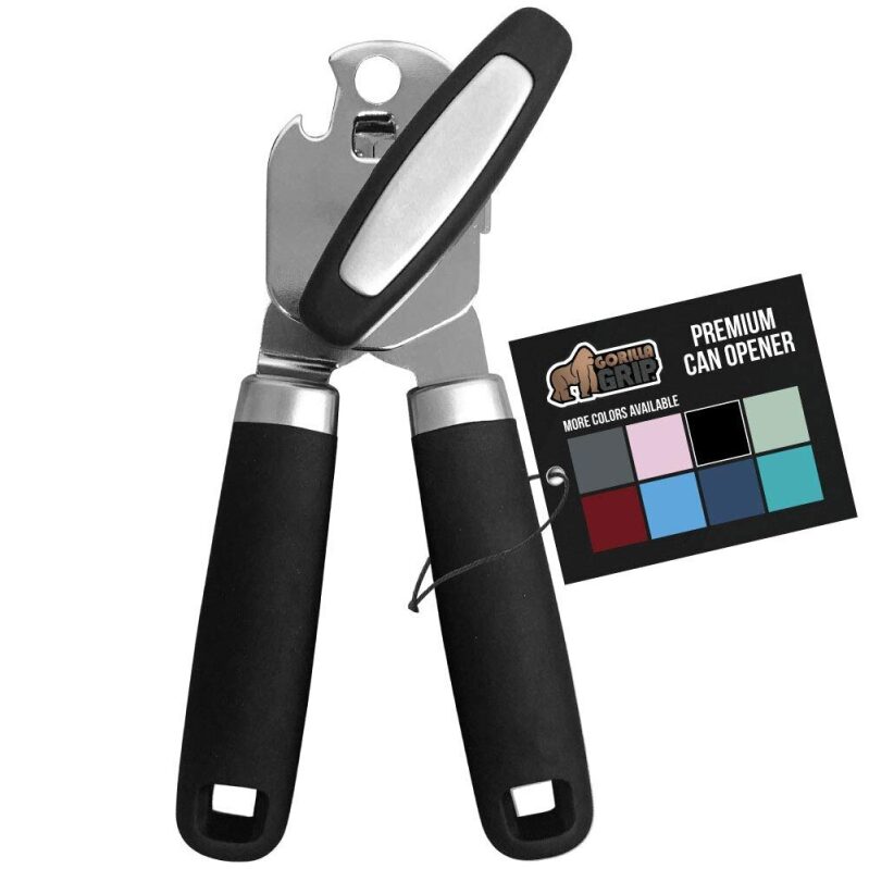 Original Gorilla Grip Heavy Duty Smooth Edge Can Opener - Effortless Can Opening