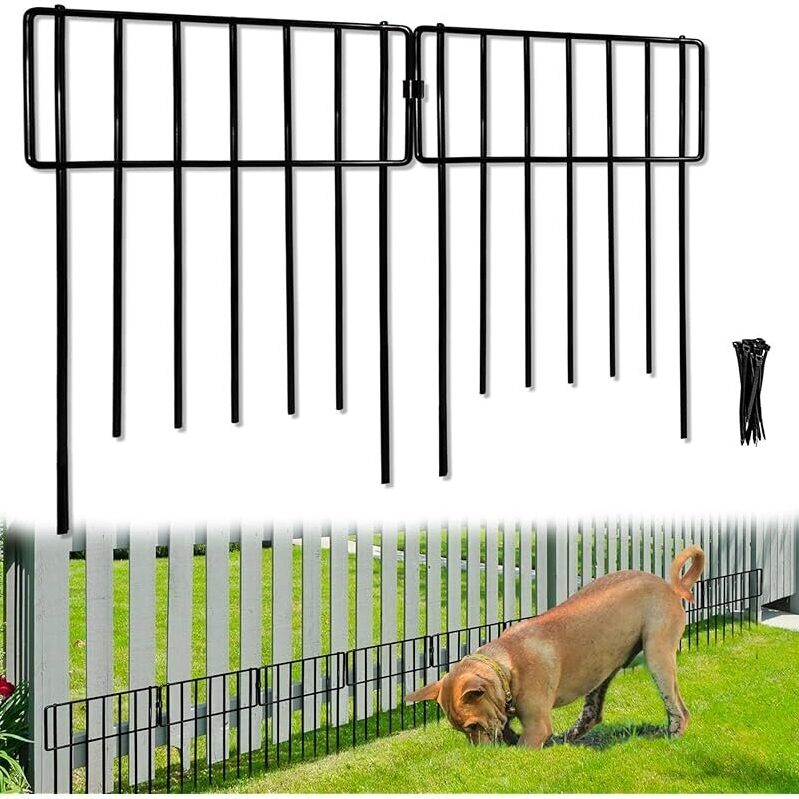 10-Pack No Dig Decorative Fence - Protect Your Garden Efficiently