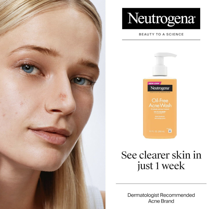 Neutrogena Oil-Free Acne Wash - Clearer Skin in Just 1 Week
