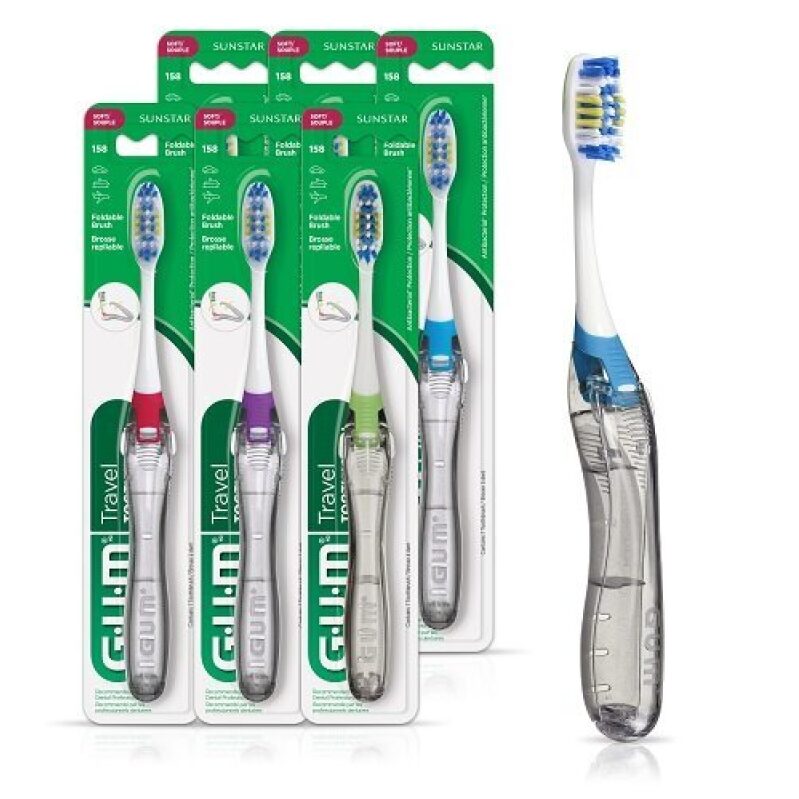 Unbeatable Deal: GUM Foldable Handle Travel Toothbrush Set, 6 Pack, Only $9.49, Free Shipping!