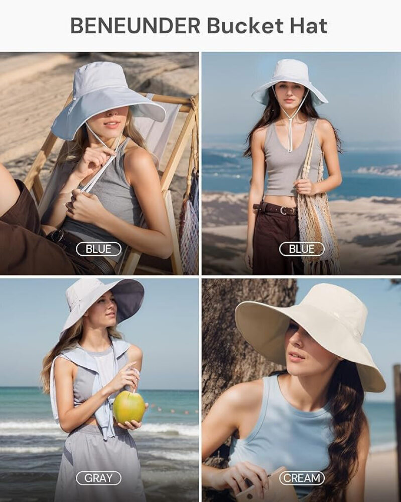 BENEUNDER Bucket Hat - Premium UV Protection & Foldable Design