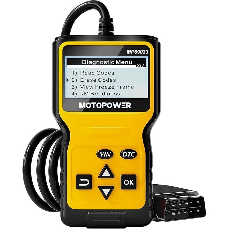 MOTOPOWER MP69033 OBD2 Scanner: Multi-Function Car Code Reader Tool