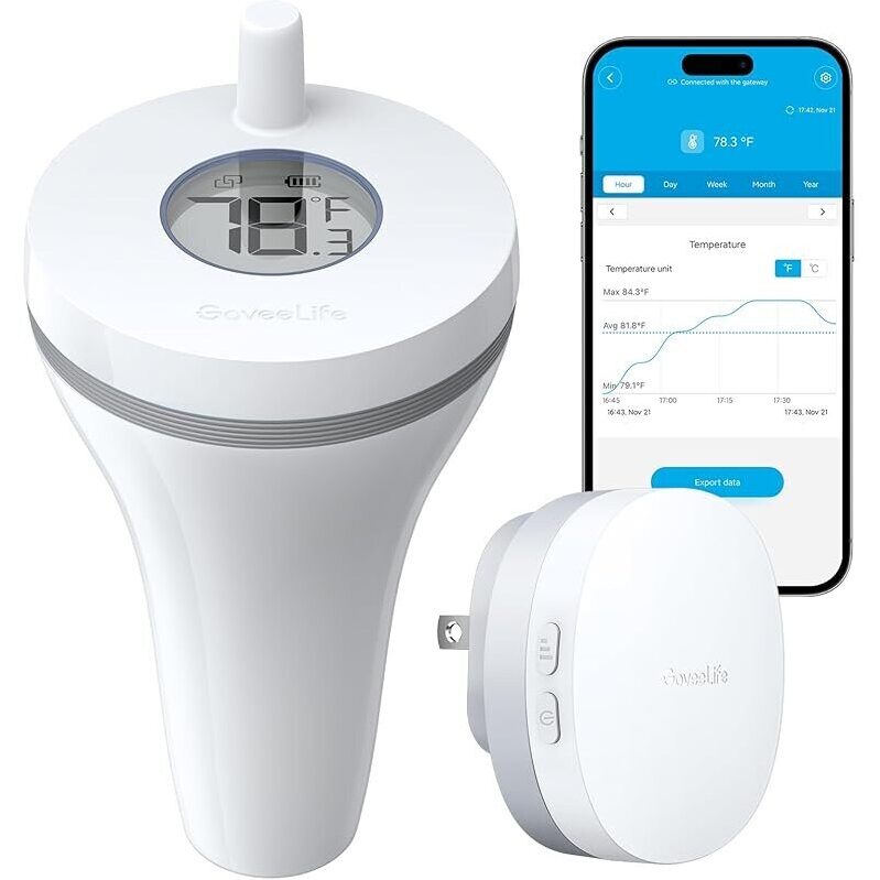 GoveeLife WiFi Pool Thermometer P1: Smart Remote Monitoring for Pools